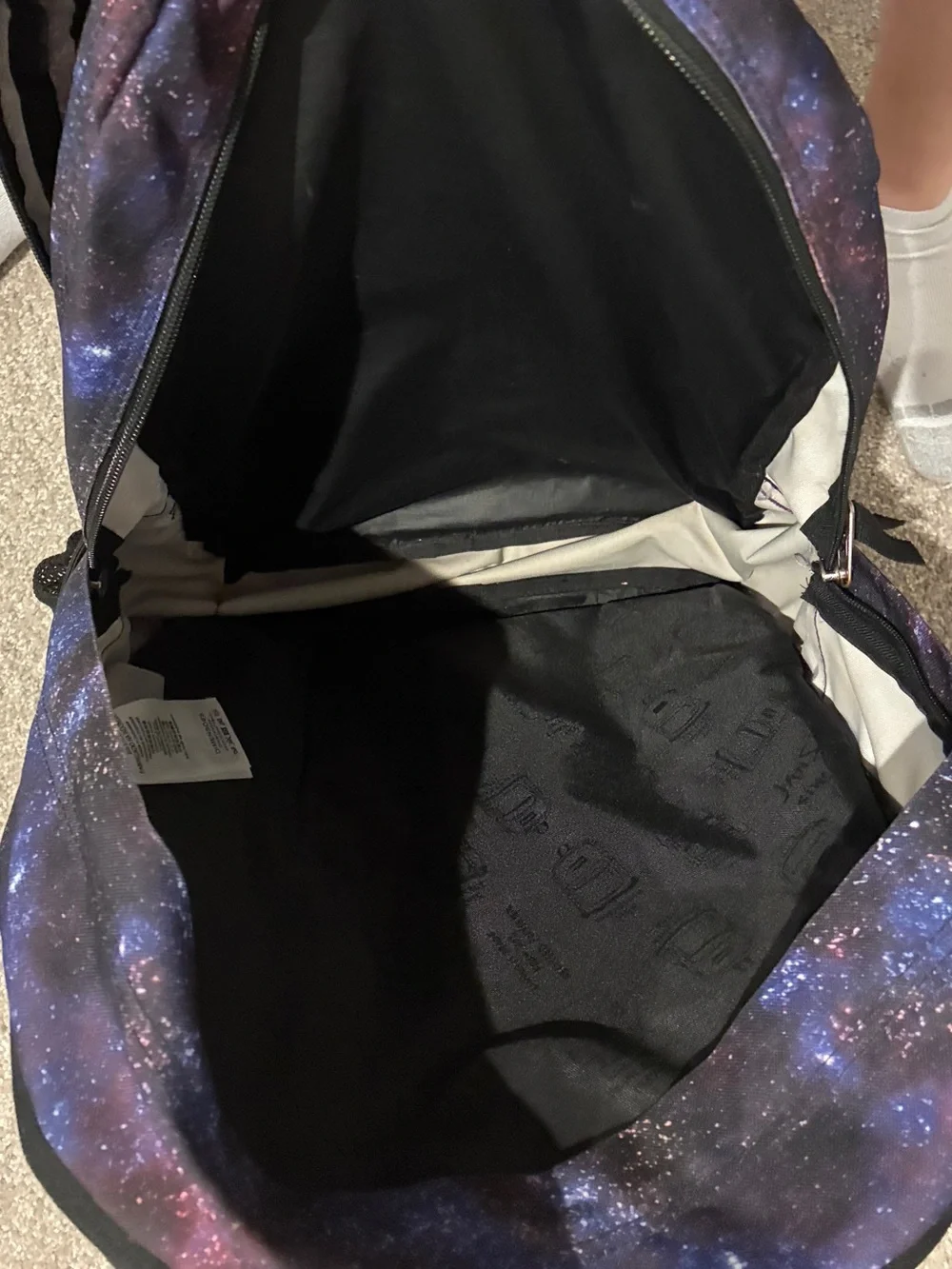 JanSport Galaxy Print Backpack - Purple/Blue No dust No sign of wear but used